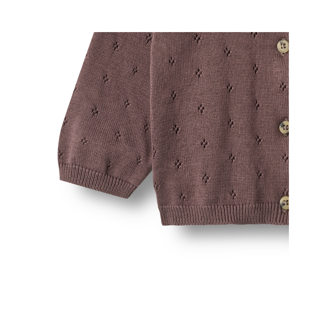 Wheat Maia cardigan plum