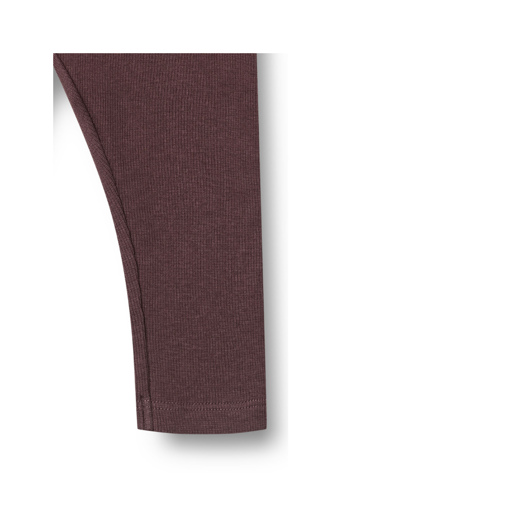 Wheat Maddy rib leggings fudge