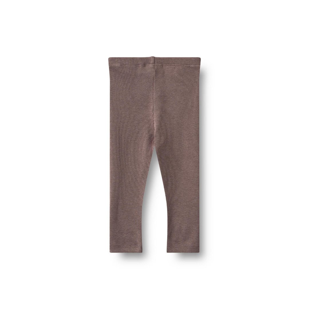 Wheat Maddy rib leggings plum truffle
