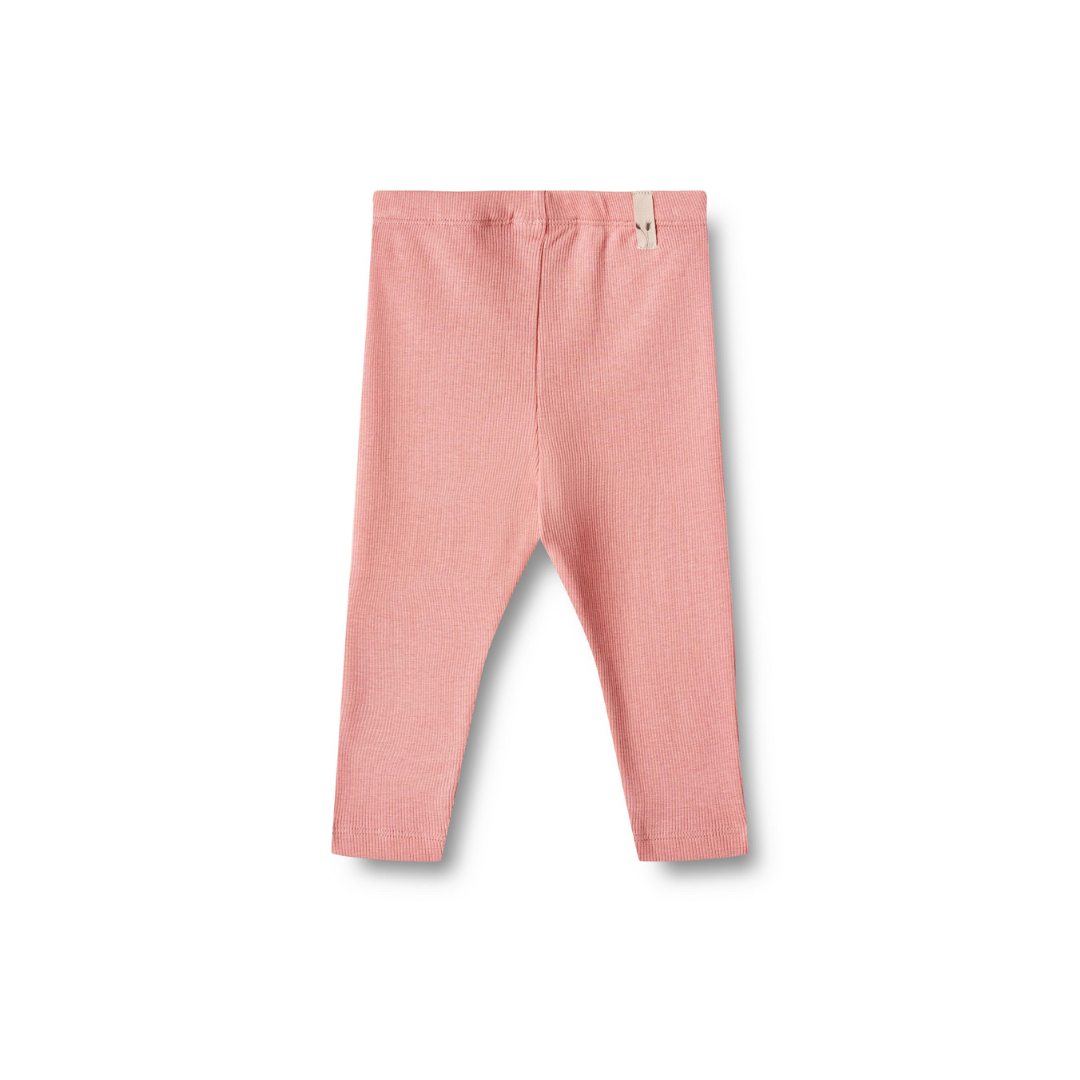 Wheat Maddy rib leggings rosette