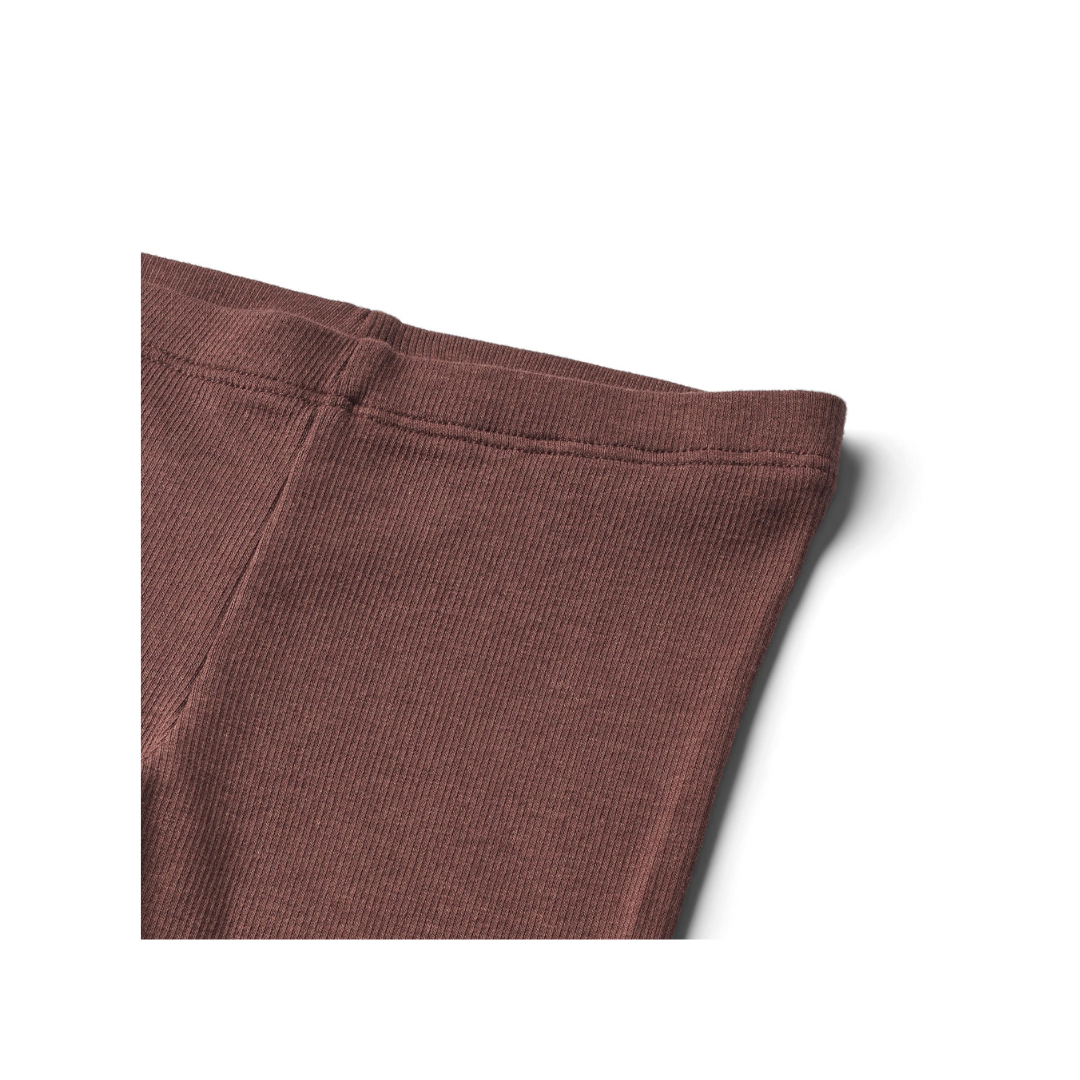 Wheat Maddy rib leggings eggplant