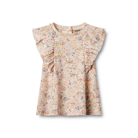 Wheat Shirley kjole bright flowers