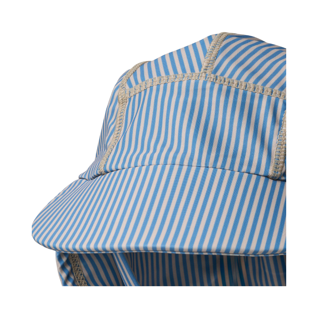Wheat Tonga UV solhat blue swim stripe
