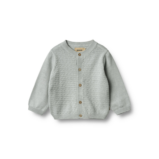 Wheat Bjørn cardigan soft blue