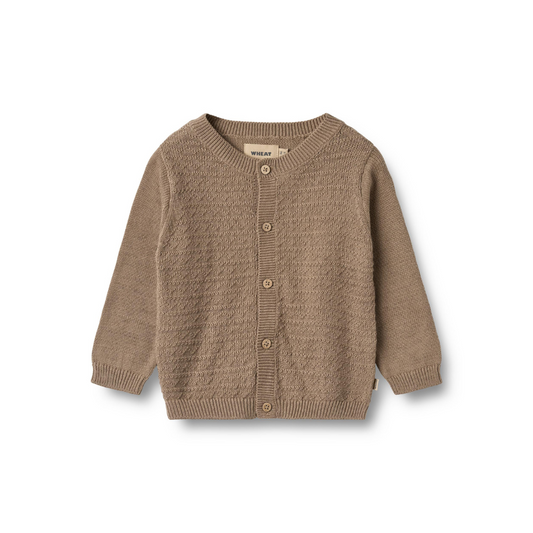 Wheat Bjørn cardigan beige stone