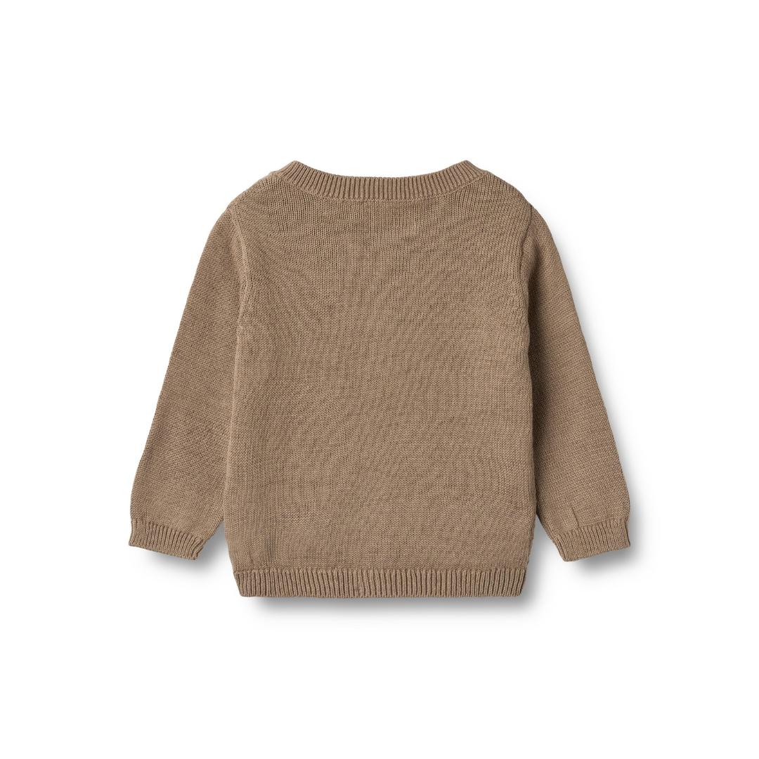 Wheat Bjørn cardigan beige stone