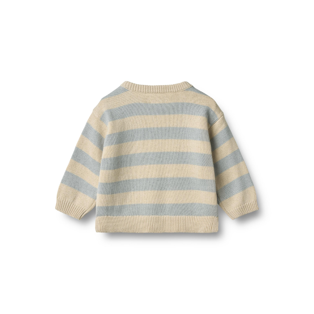 Wheat Morgan strikpullover blue stripe
