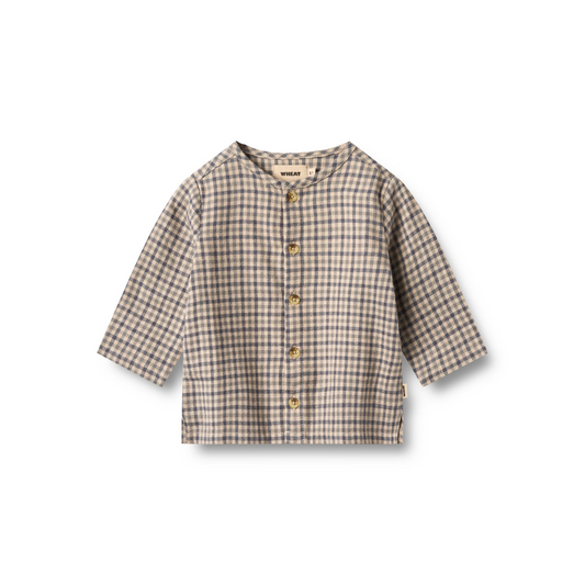 Wheat Shelby skjorte blue check