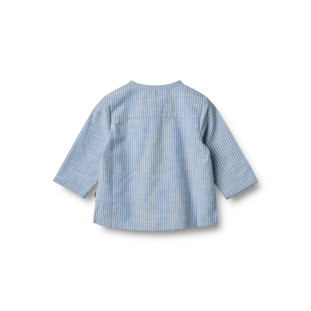 Wheat Bjørk skjorte blue stripe
