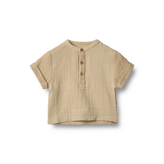 Wheat Svend S/S shirt soft sand