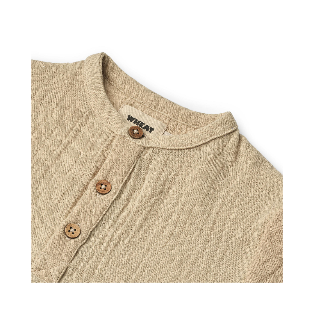 Wheat Svend S/S shirt soft sand