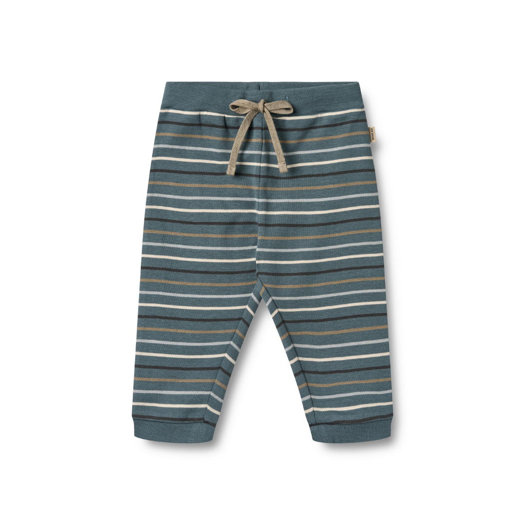 Wheat Leo bukser blue multi stripe