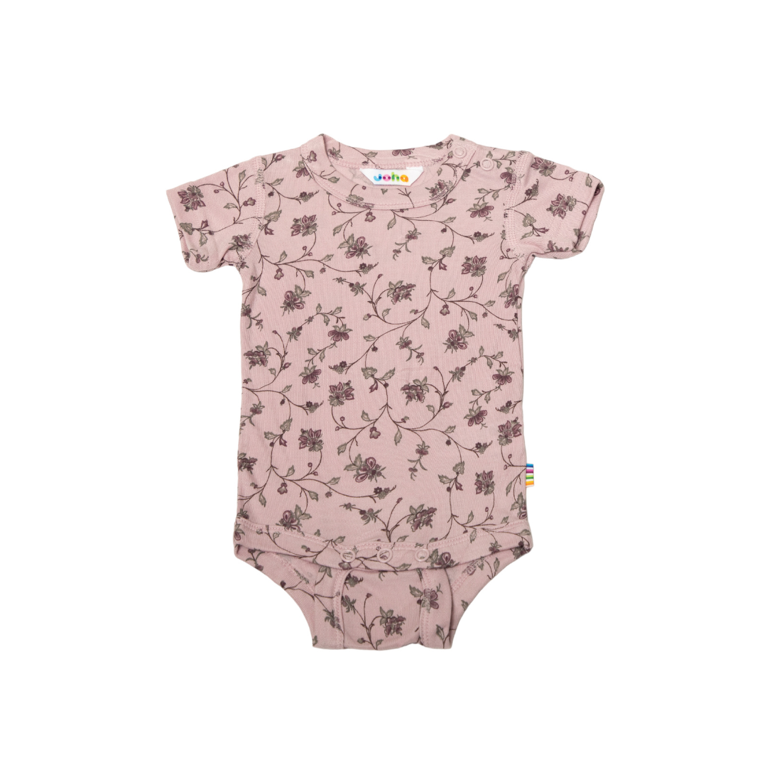 Joha Bambus body m. korte ærmer flowers