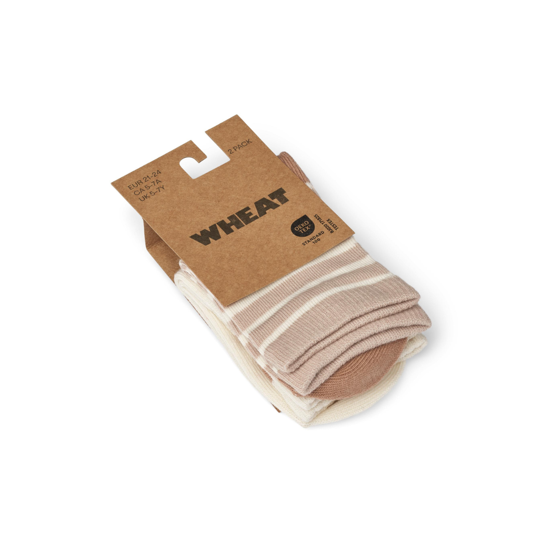 Wheat Jamie strømper 2-pak sand