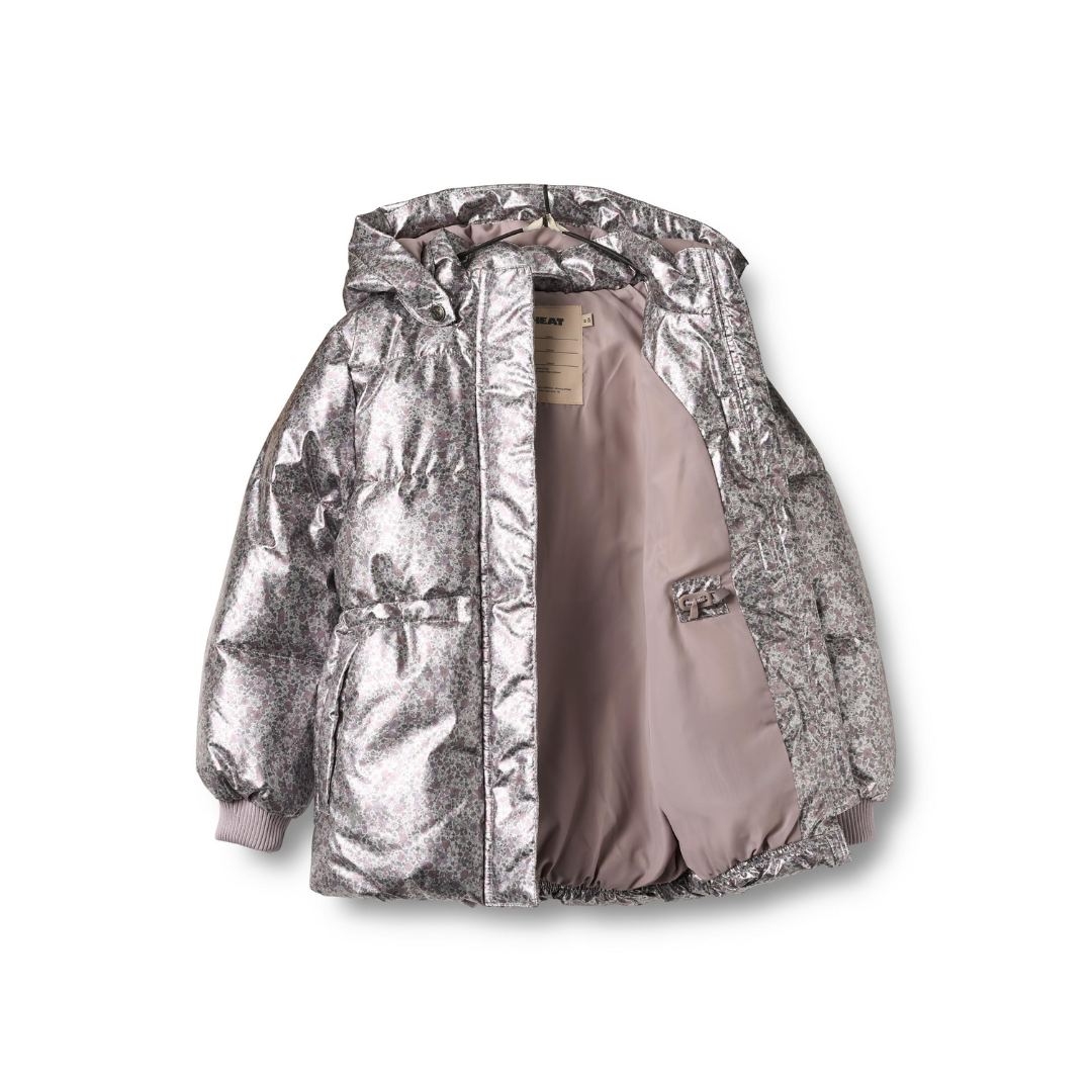 Wheat Eli puffer jakke silver flower meadow