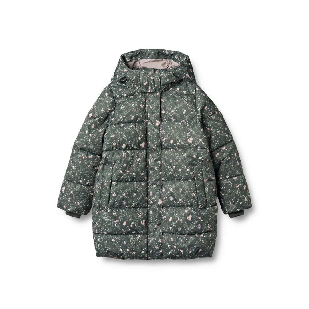 Wheat Yrsa puffer jakke forest lake checked flowers