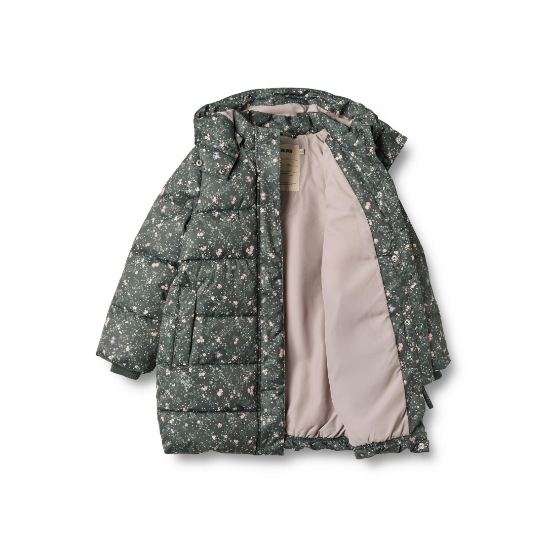 Wheat Yrsa puffer jakke forest lake checked flowers