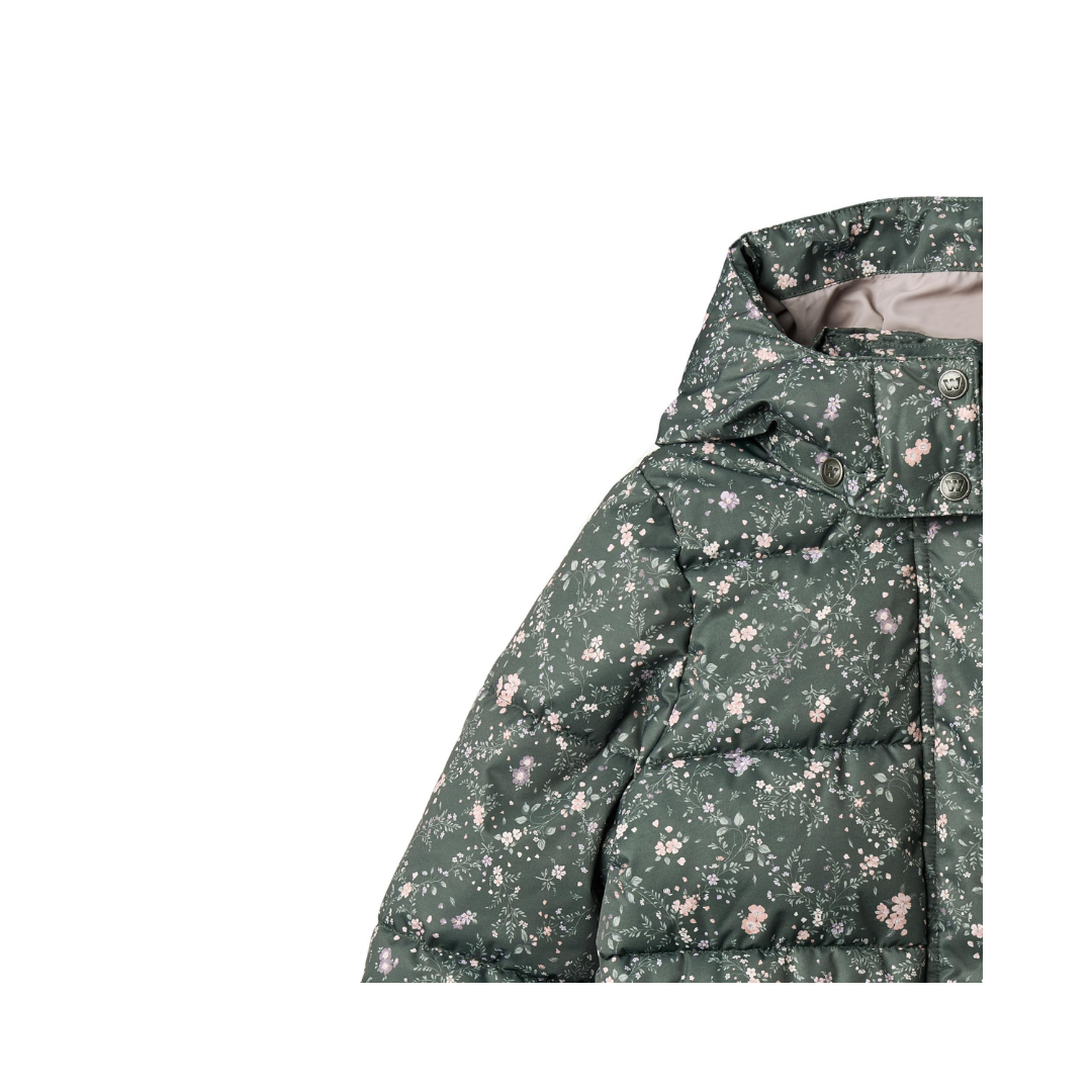 Wheat Yrsa puffer jakke forest lake checked flowers