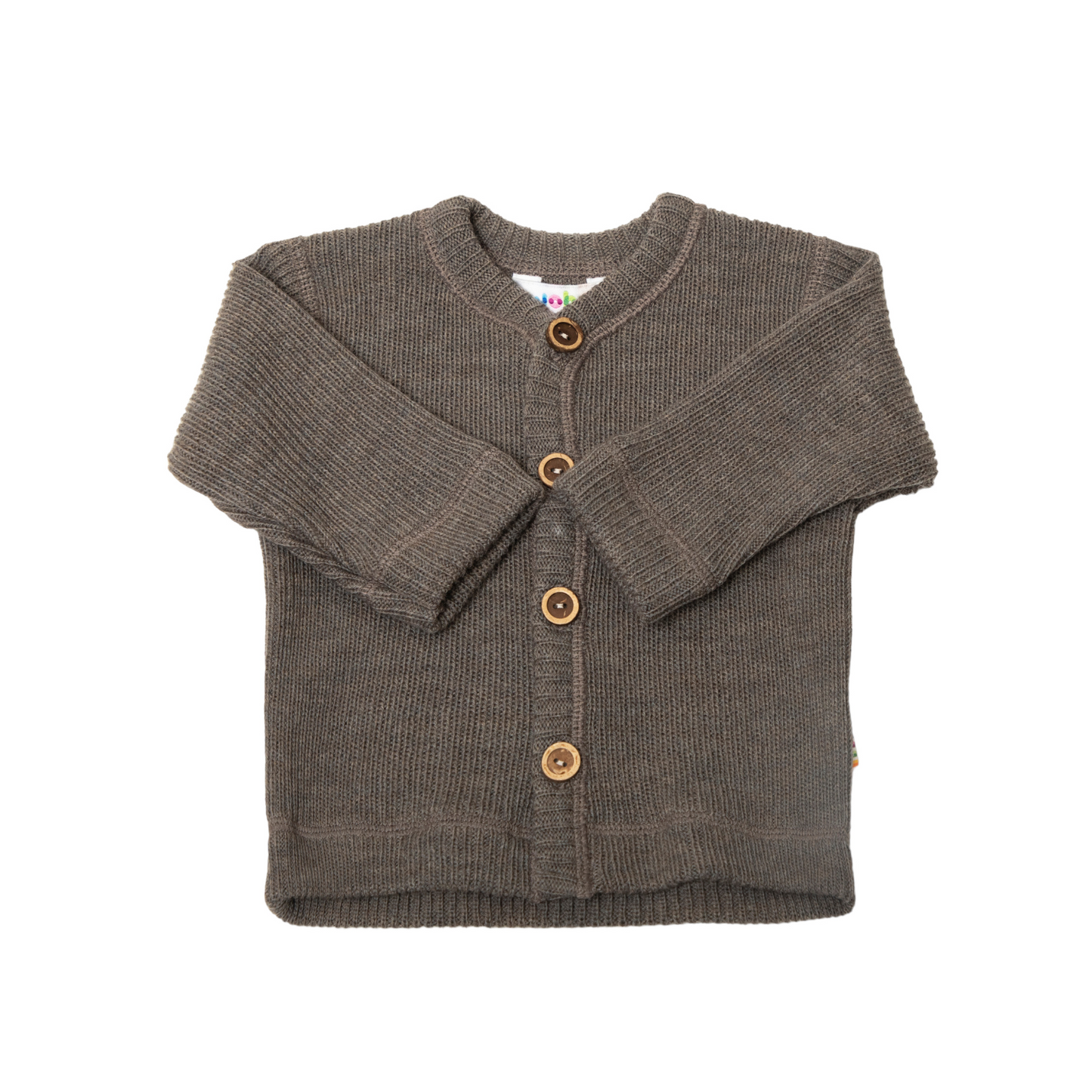 Joha Uld/rib cardigan beige