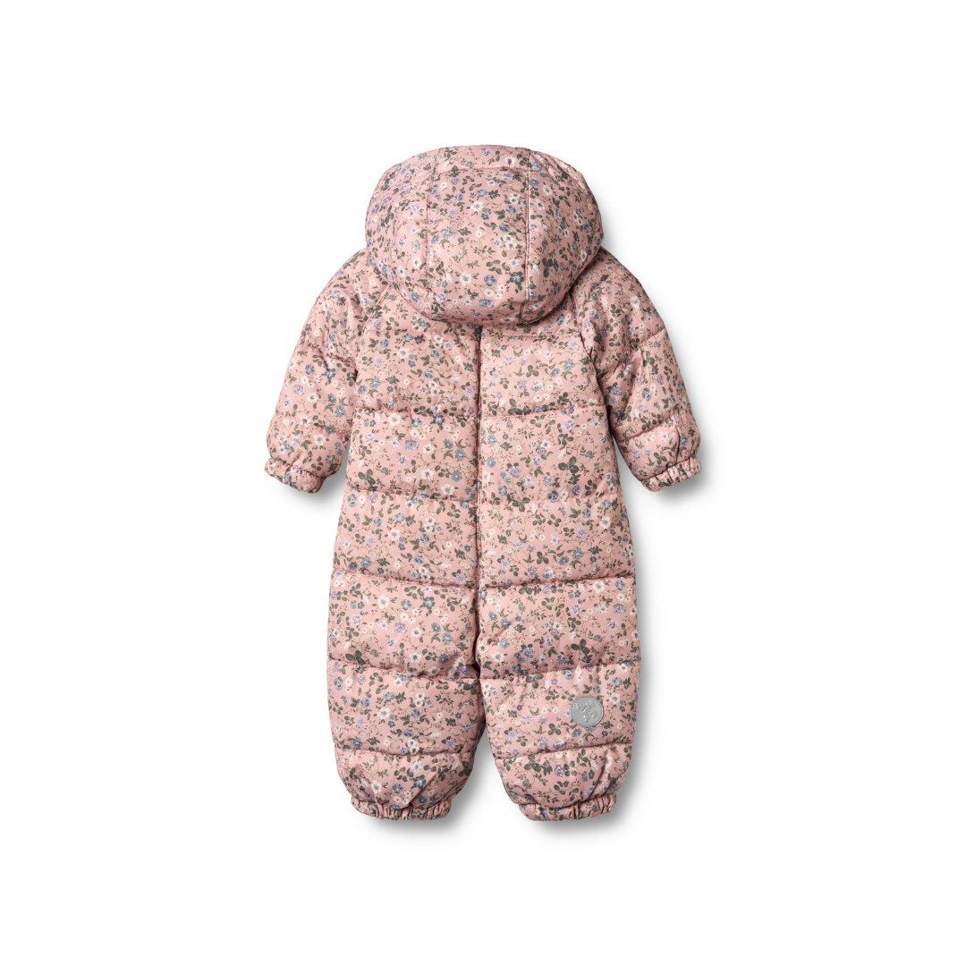 Wheat Edem puffer baby flyverdragt rose powder flowers