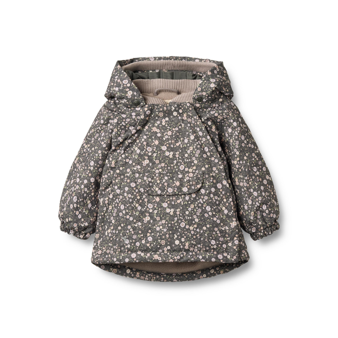 Wheat Sascha tech vinterjakke black sea open flowers