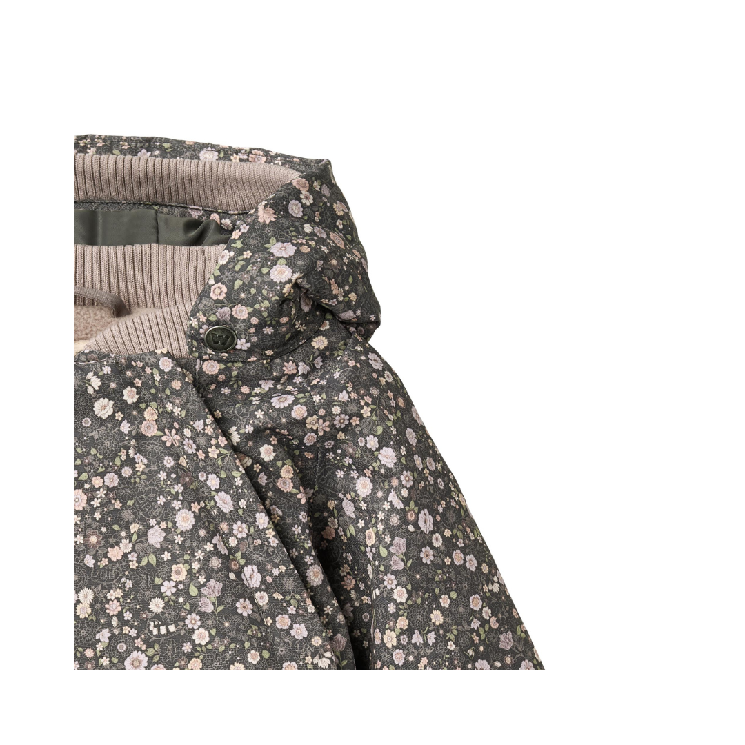 Wheat Sascha tech vinterjakke black sea open flowers