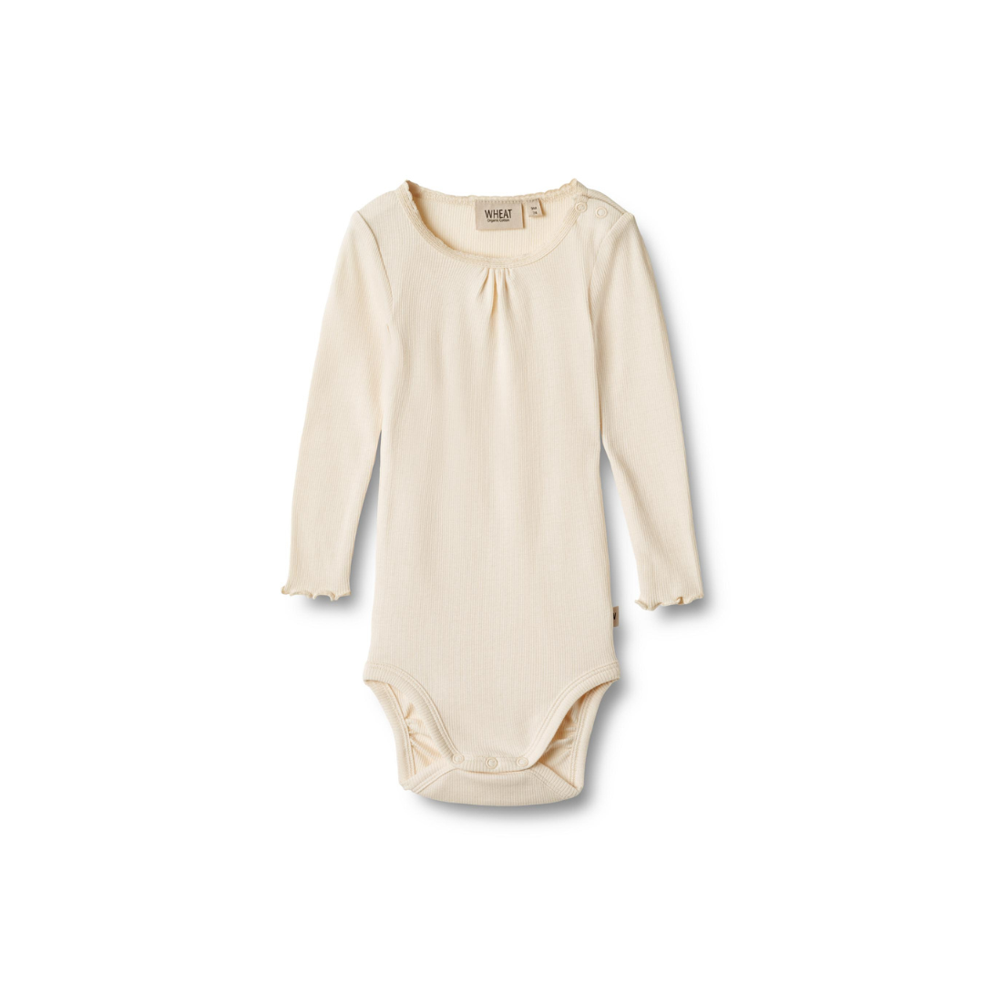 Wheat Lotta rib bodystocking cream