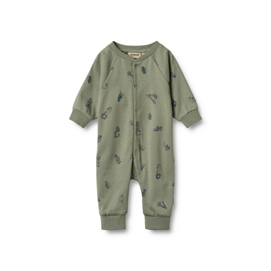 Wheat Lou heldragt dusty green cars