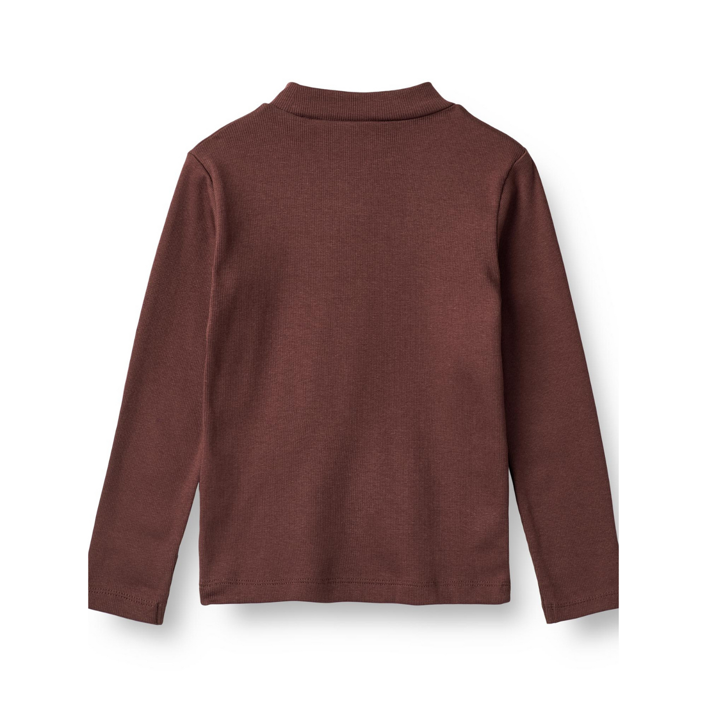 Wheat Rosetta rib t-shirt aubergine
