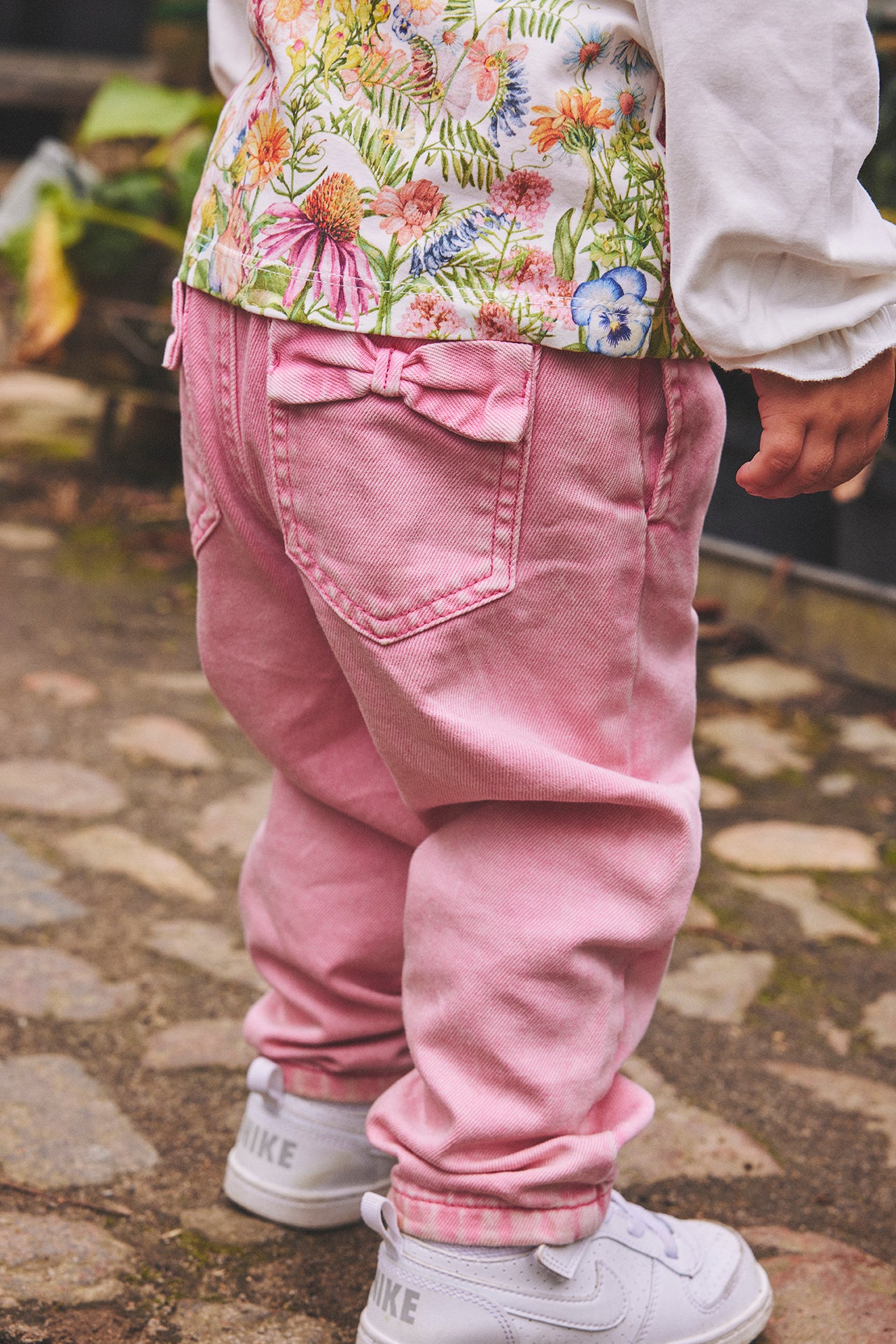 Pige i Hust & Claire Tita bukser pink-a-boo