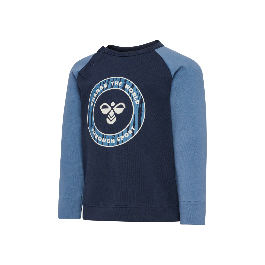 Hummel Bobby t-shirt L/S blue nights