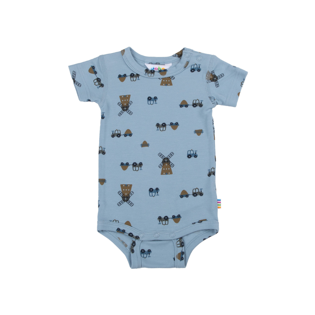 Joha Bambus body m. korte ærmer bondegård