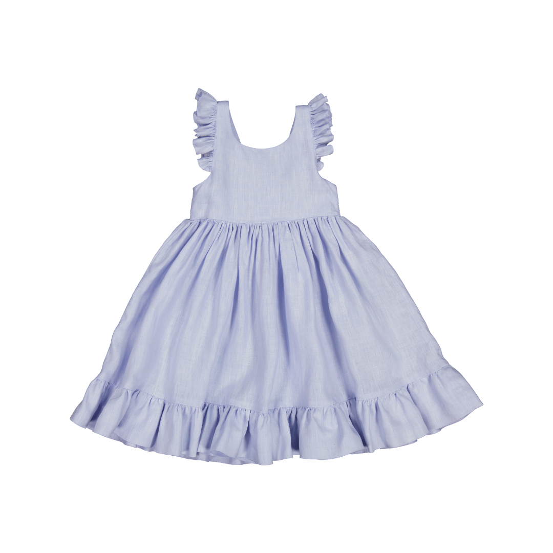 MarMar Danita frill kjole blue mist