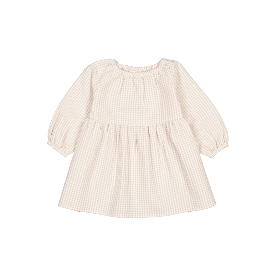 MarMar Dawson kjole grey sand gingham