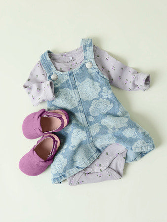 Name It Silla bib kjole light blue denim