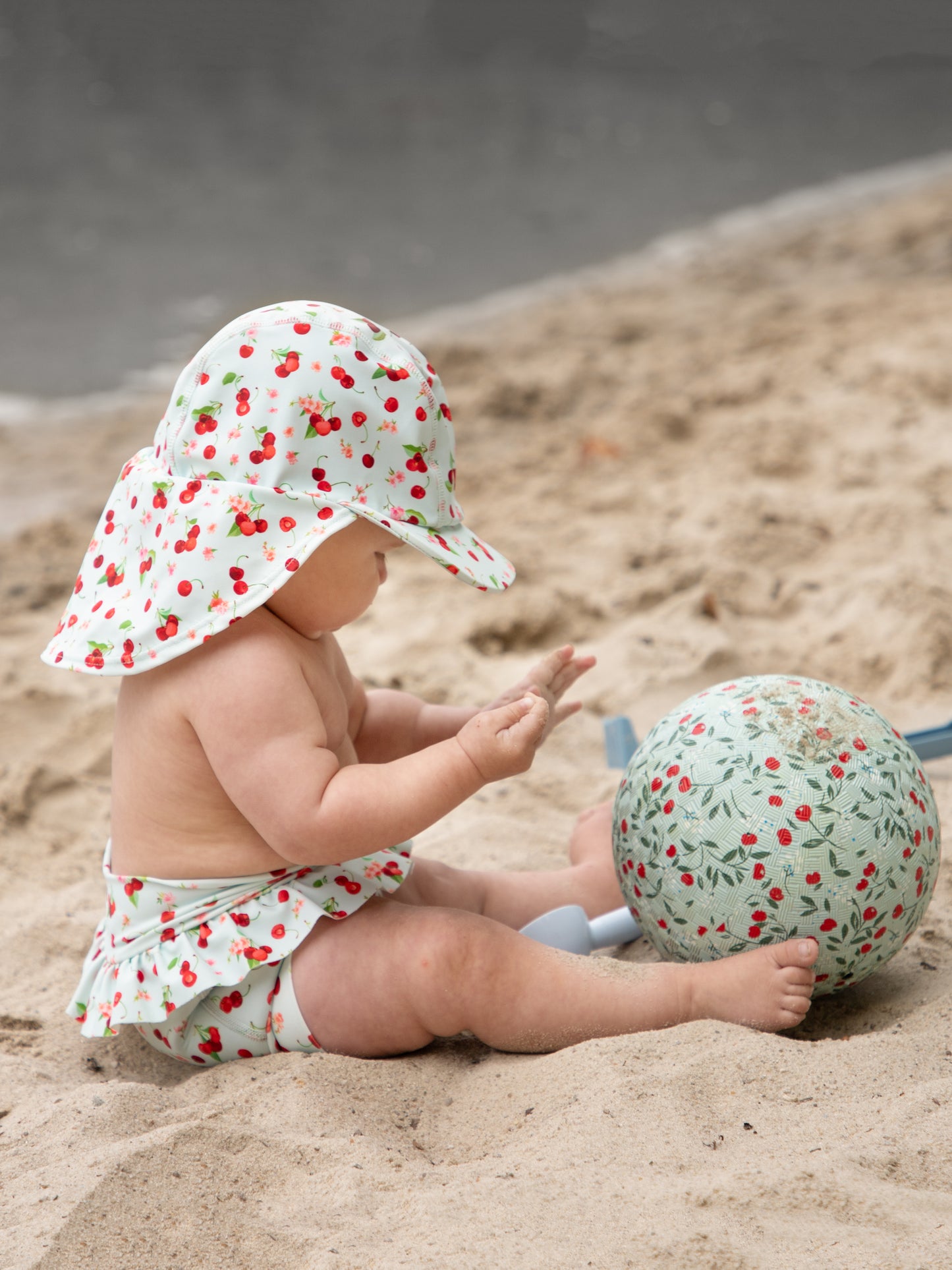 Baby med Hust & Claire Fasai badehat wan blue