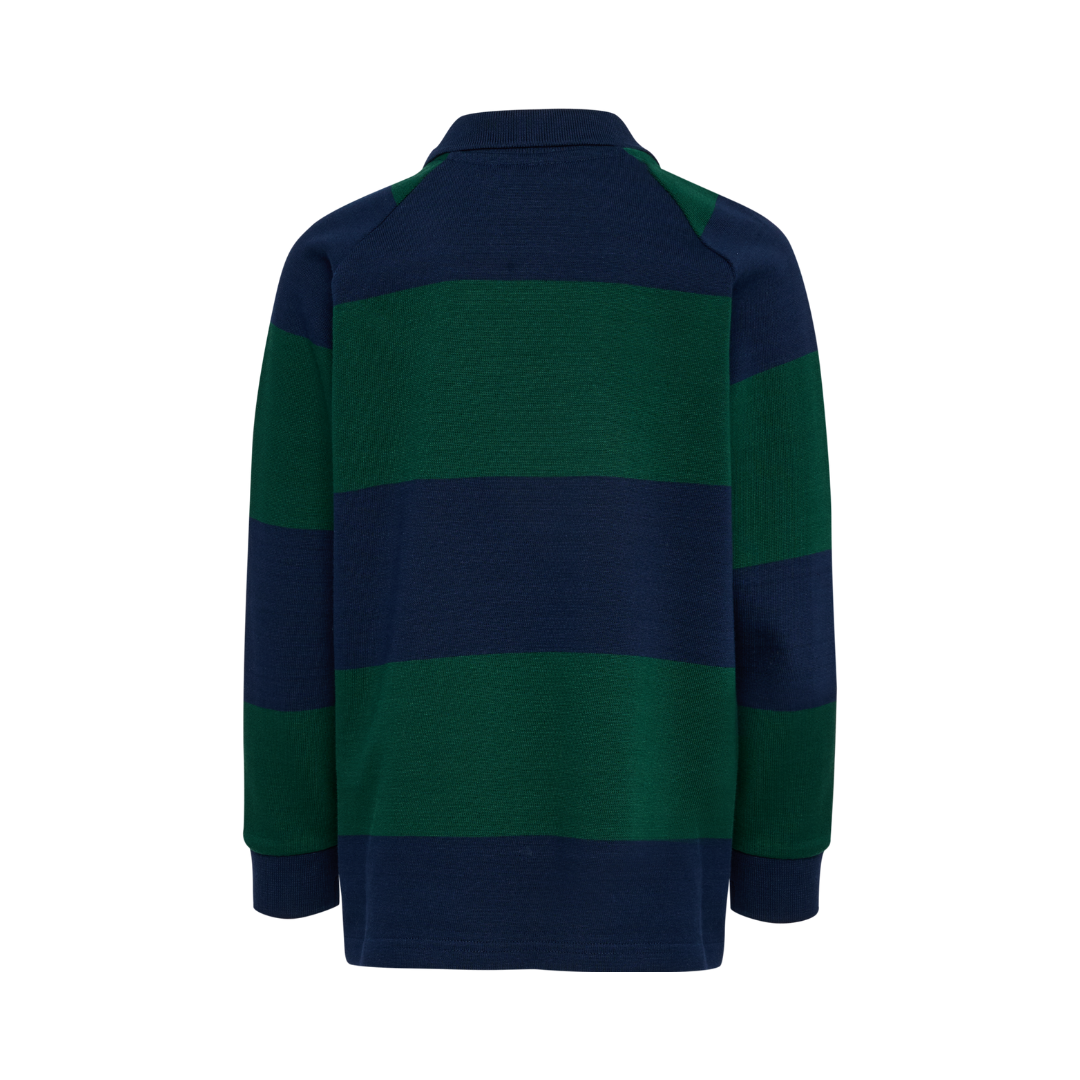 Hummel Loose striped polo LS dress blues