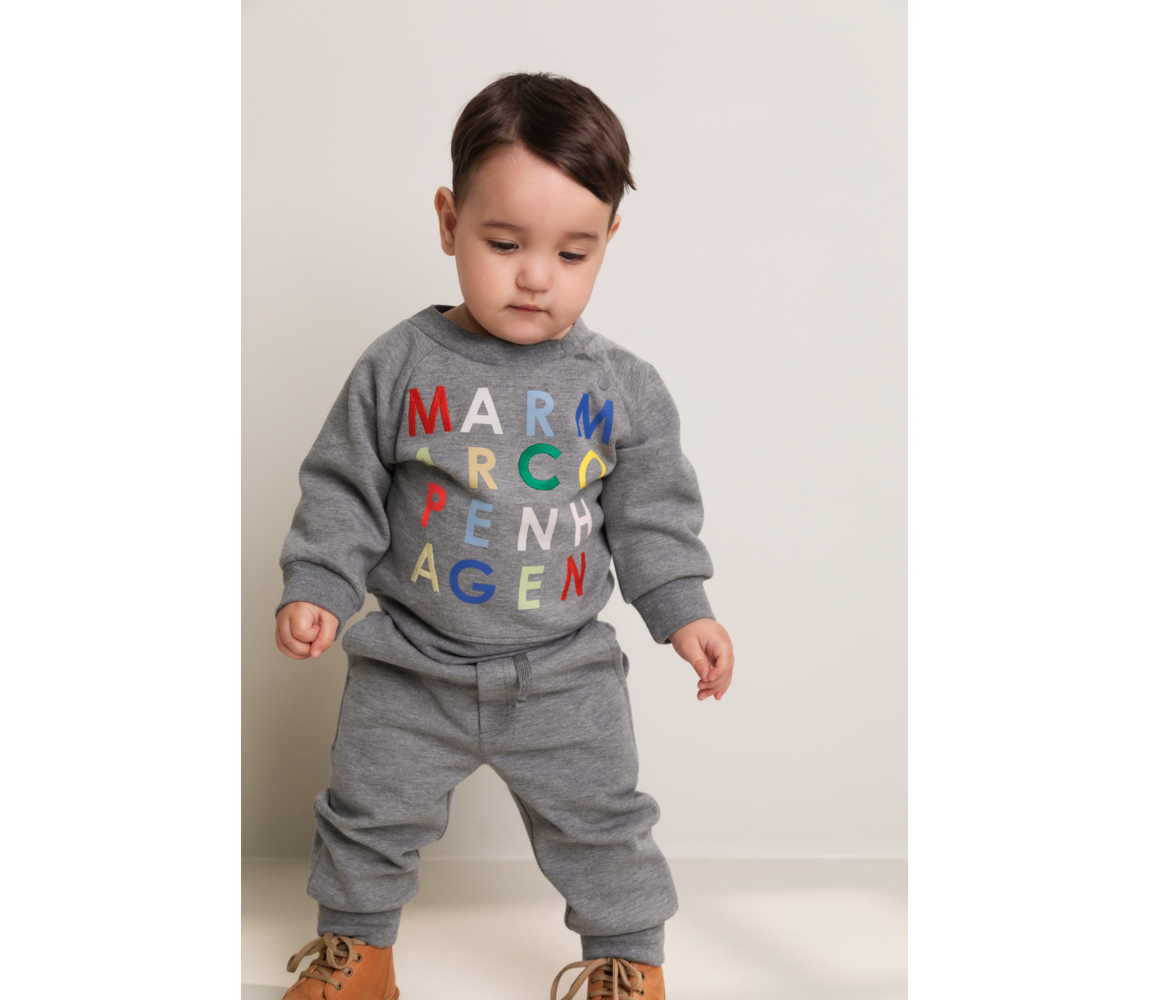 Dreng i MarMar Pelon B sweatpants multicol letters emb