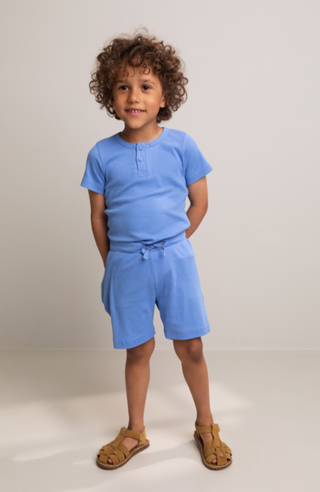 Dreng med MarMar Modal plain tee cornflower