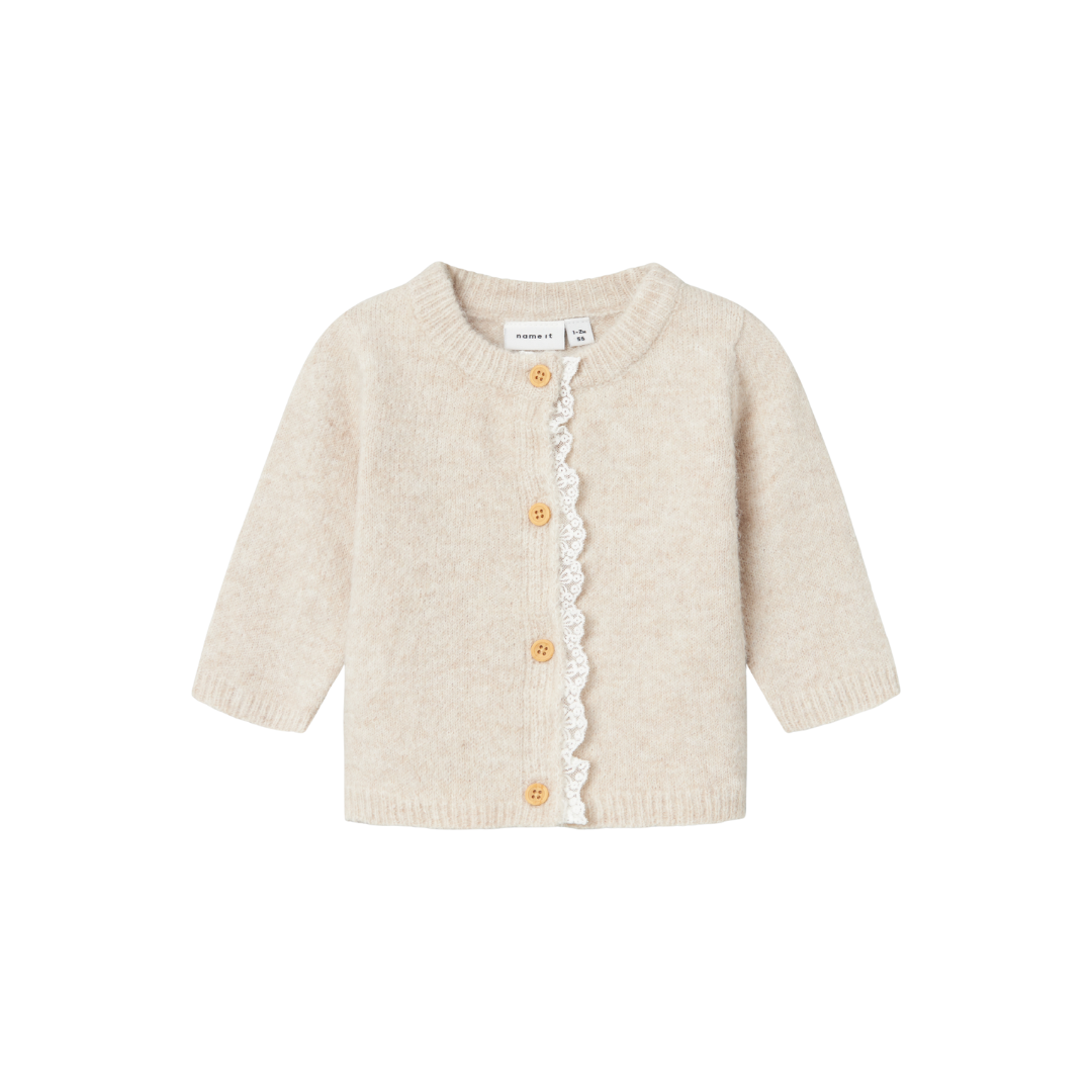 Name It Rikimmi LS strik cardigan peyote melange