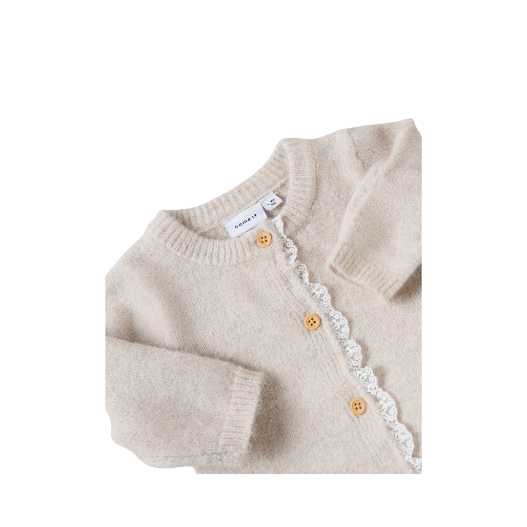 Name It Rikimmi LS strik cardigan peyote melange