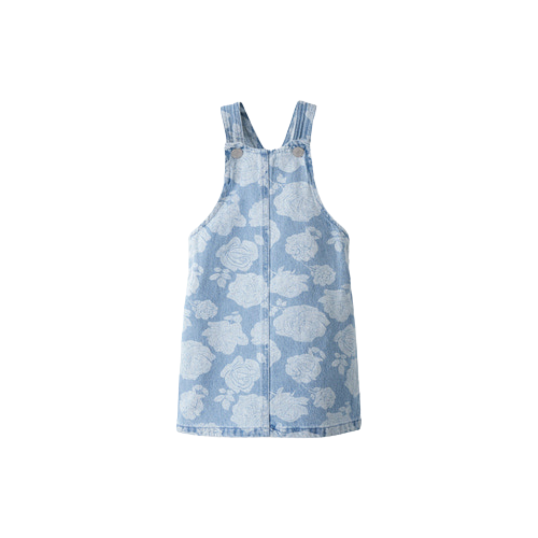 Name It Silla bib kjole light blue denim