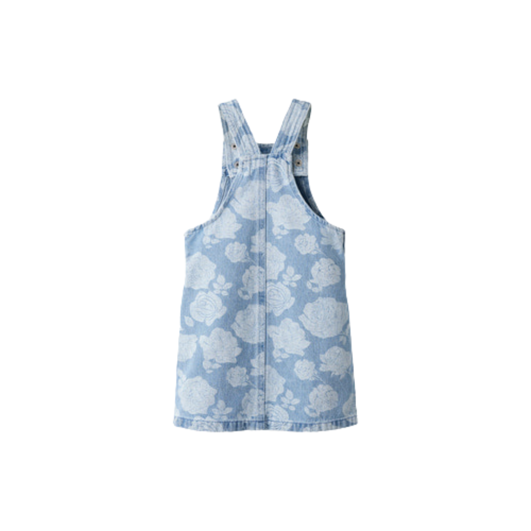 Name It Silla bib kjole light blue denim
