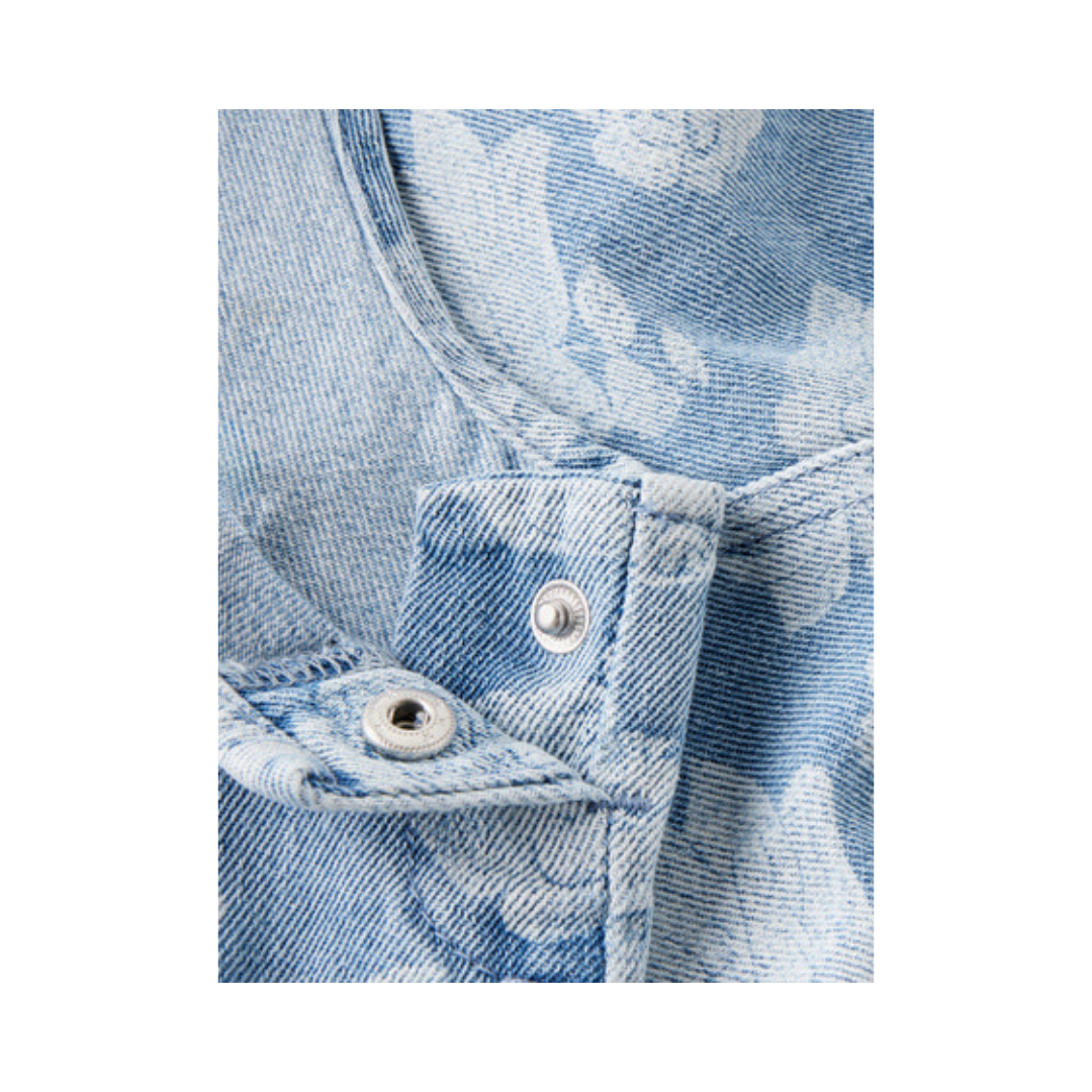 Name It Silla bib kjole light blue denim