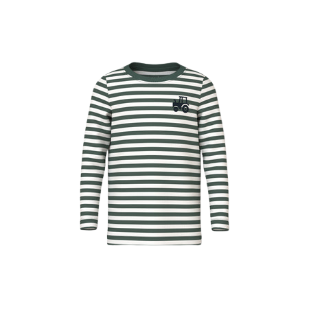 Name It Villy LS bluse garden topiary tractor