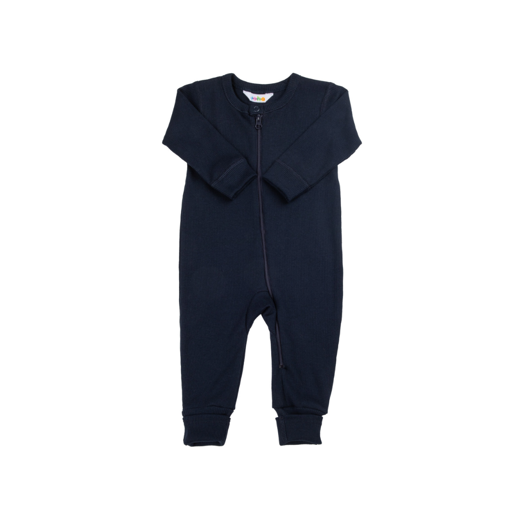 Joha Bomuld natdragt m. 2 i 1 fod navy