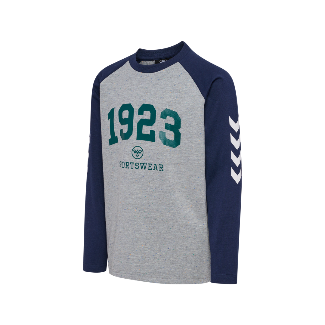 Hummel Nipps t-shirt LS light grey melange