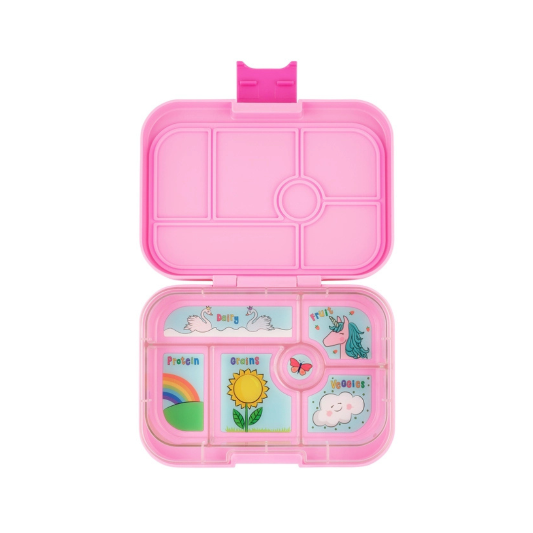 Yumbox Bento original m. 6 rum power pink/enhjørning
