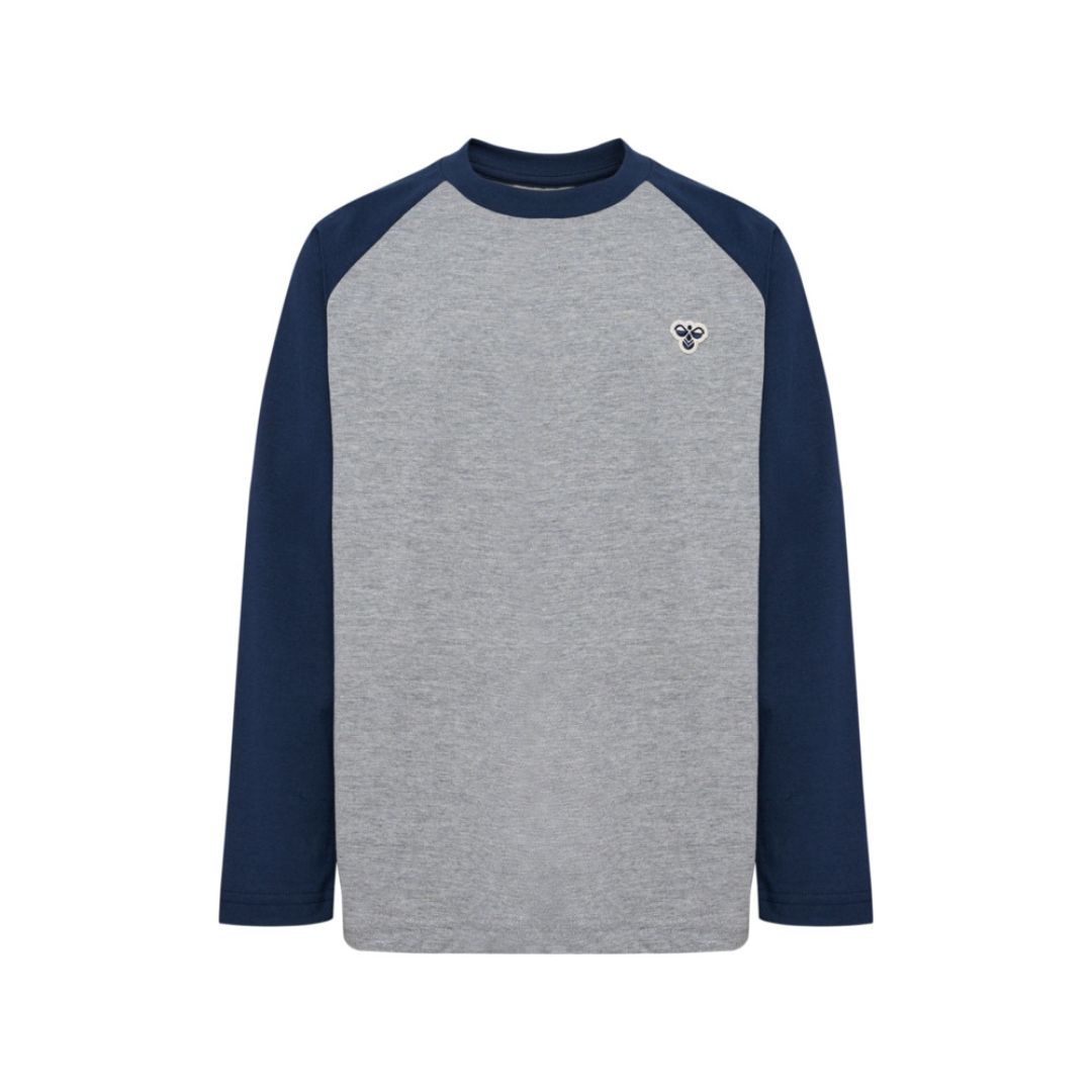 Hummel JR Raglan loose t-shirt L/S bee dress blues