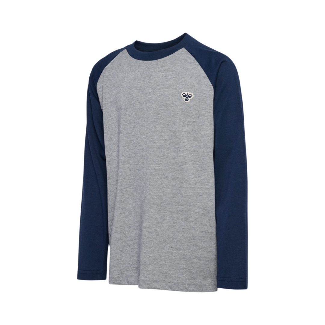 Hummel JR Raglan loose t-shirt L/S bee dress blues